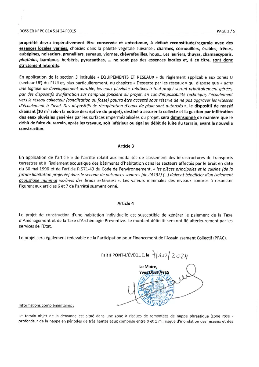 Arrêté Accord avec prescriptions – PC 014 514 24 P0009 - page 3