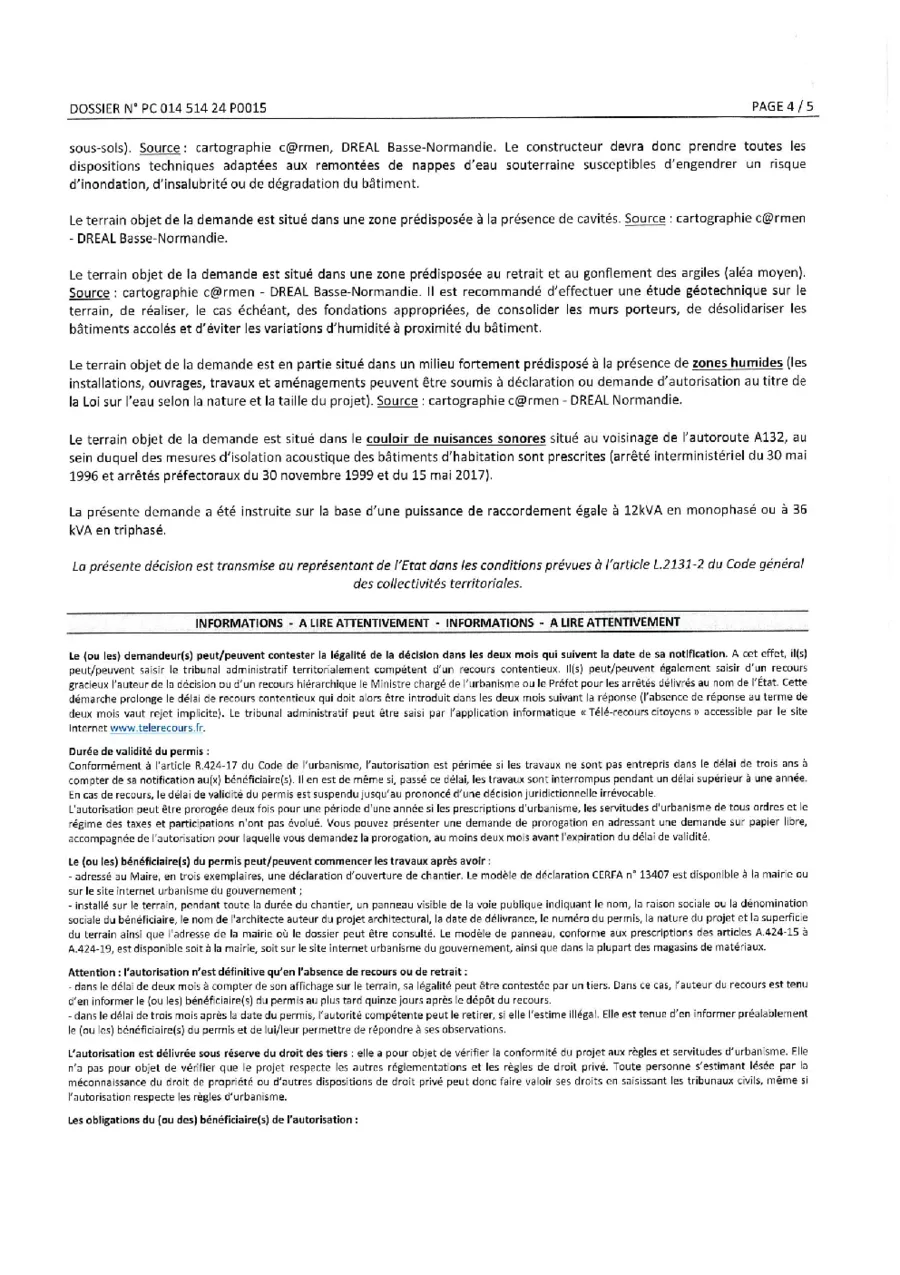 Arrêté Accord avec prescriptions – PC 014 514 24 P0009 - page 4